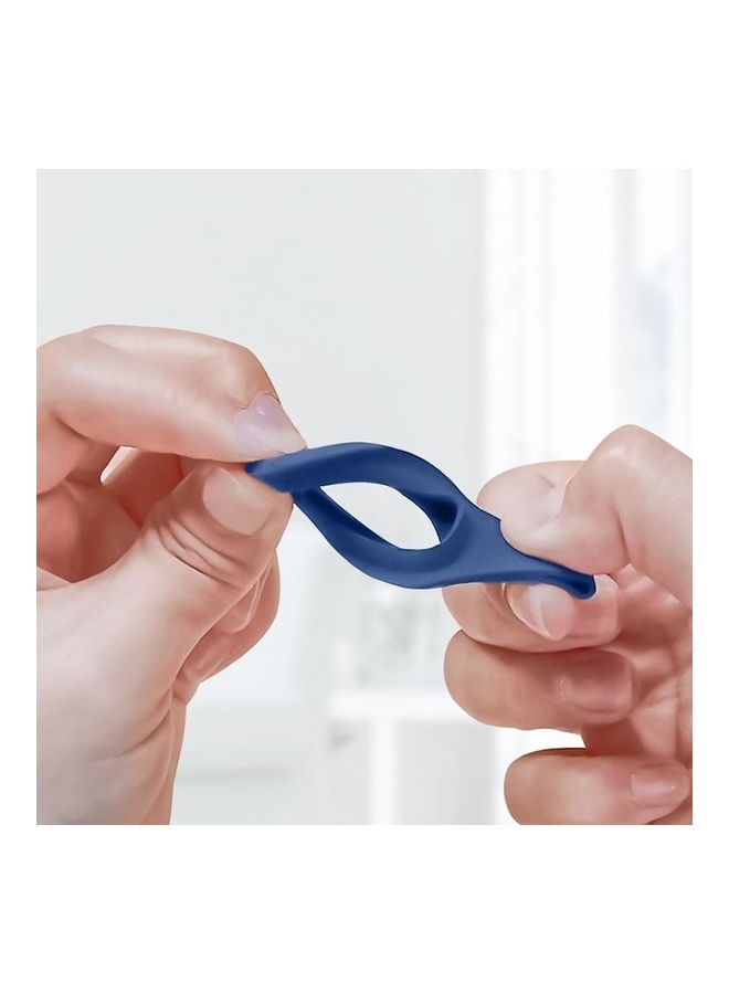 BGM - Mutural Liquid Silicone Protective Case with Key Ring For Apple AirTag Navy Blue - Image 1