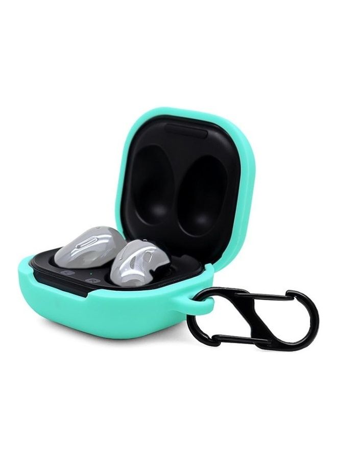 BGM Anti-fall Silicone Earphone Protective Case with Hook For Samsung Galaxy Buds Green - Image 2