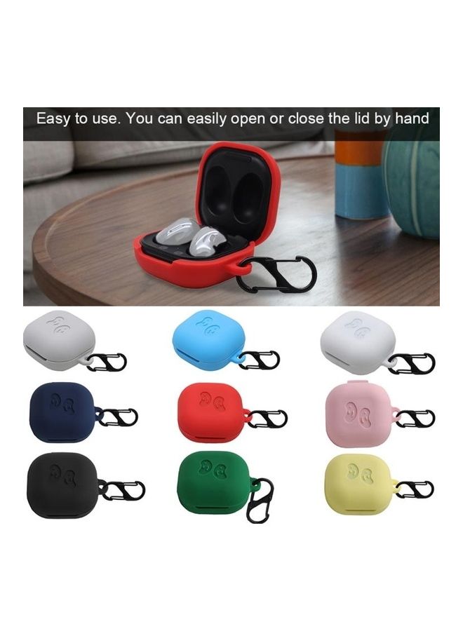 BGM Anti-fall Silicone Earphone Protective Case with Hook For Samsung Galaxy Buds Green - Image 3