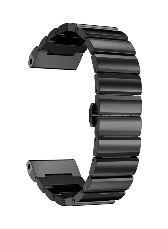 BGM Stainless Steel Strap For Garmin Fenix 6X Black - Image 3