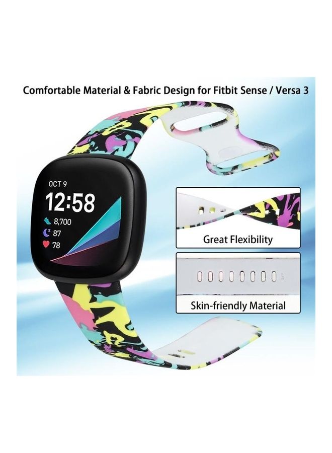 BGM Printing Replacement Strap Watchband For Fitbit Versa 3 Multicolour - Image 3