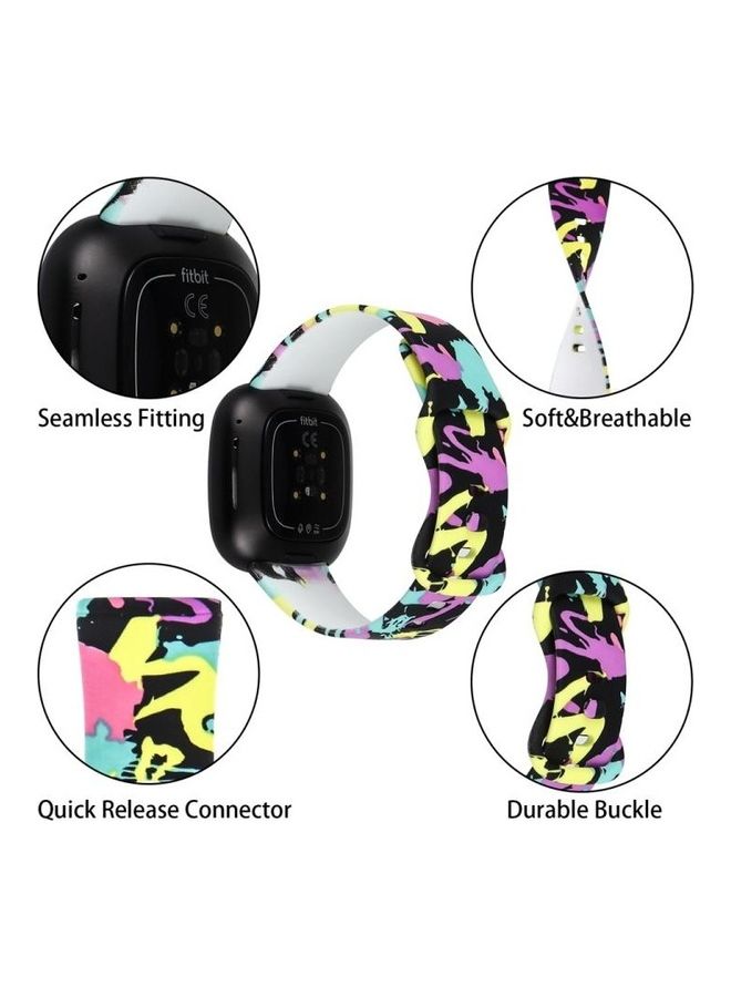 BGM Printing Replacement Strap Watchband For Fitbit Versa 3 Multicolour - Image 4