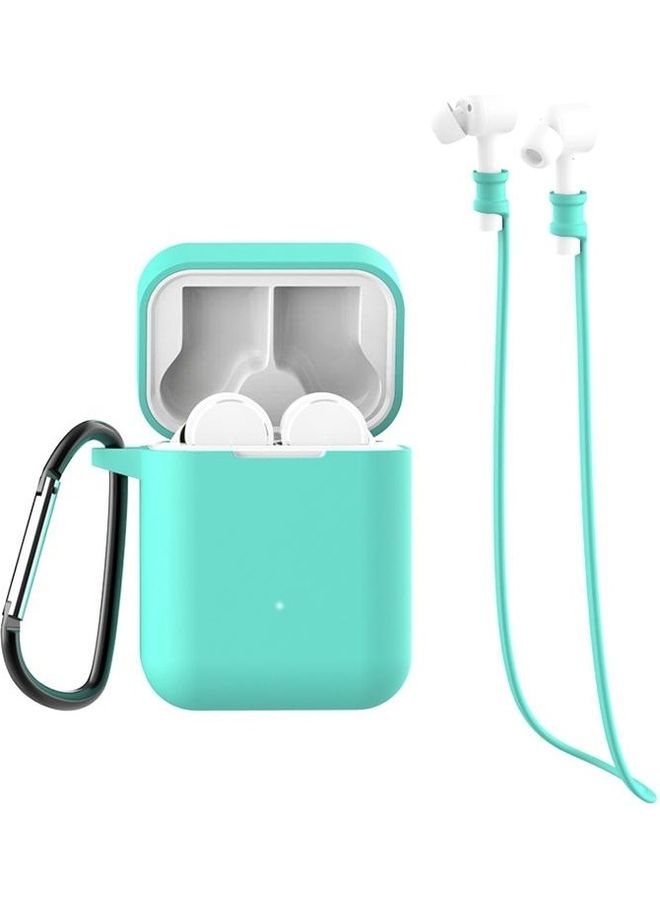 BGM 3-in-1 Earphone Silicone Protective Case For Xiaomi Air with Hook Set Green