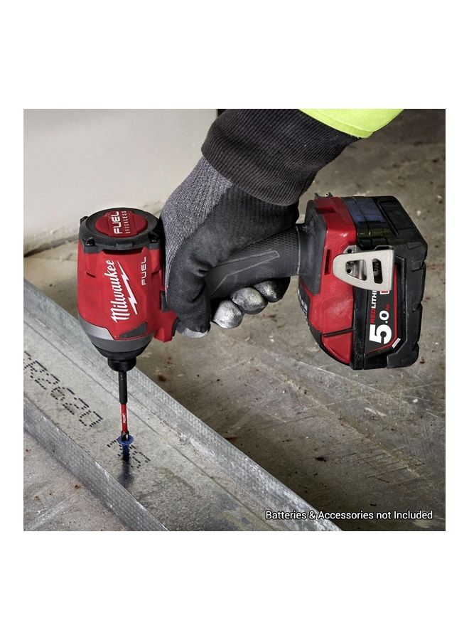Milwaukee - M18Fid2-0X 18V Li-Ion Cordless Fuel Gen 3 Hex Impact Driver Red/Black/Silver - Image 1