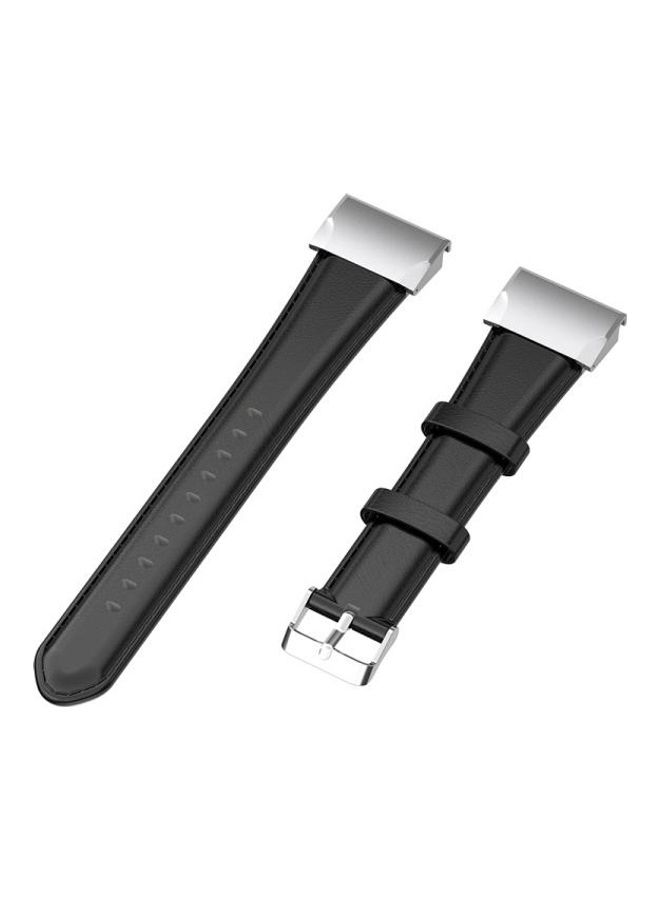 BGM Oil Wax Calfskin Strap For Garmin Fenix 6S Black - Image 3