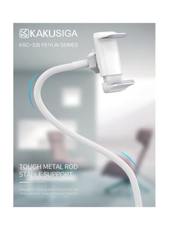 KAKUSIGA 360 ° Free Rotation Flexible Arm Rod Mobile Phone Holder White  - Image 3