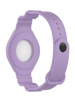 BGM Armor Silicone Strap Watchband for Apple AirTag Light Purple  - Image 4