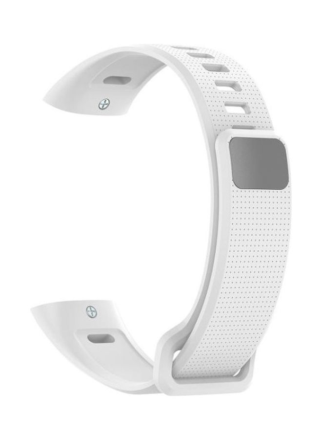 BGM Replacement Bracelet Silicone Watchband For Huawei Band 2 Pro/Band 2/ ERS-B19/ERS-B29 Sports With Screwdriver White  - Image 5