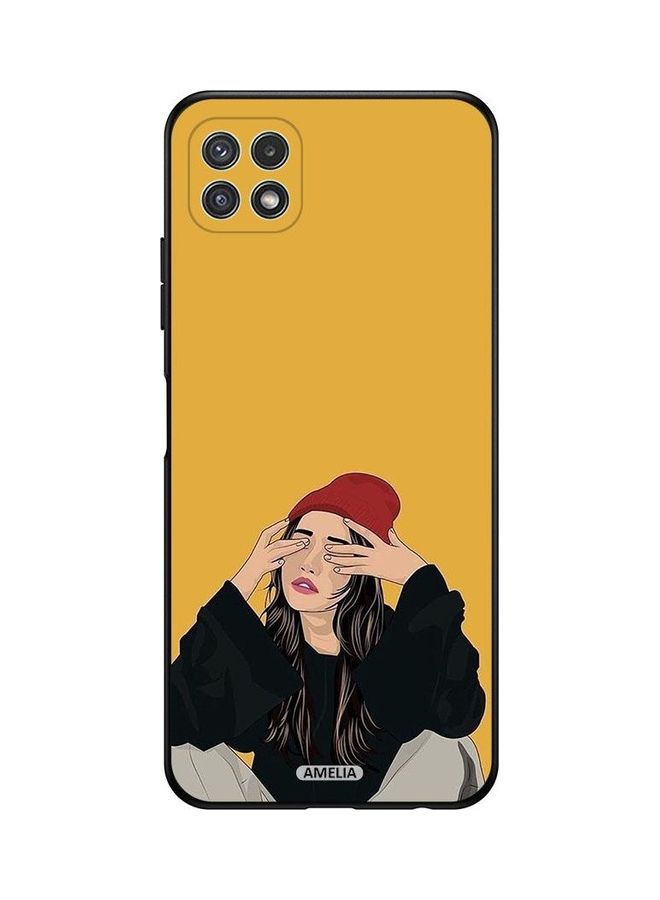 Amelia Protective Case Cover for Samsung Galaxy A22 5G Sad Girl Art - Image 1