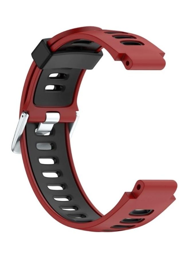 BGM Two Tone Silicone Strap For Garmin Forerunner 735 XT Red - Image 1