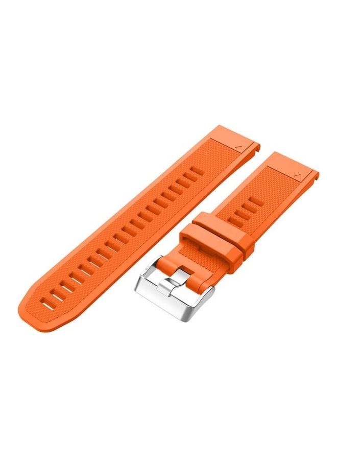 BGM Silicone Strap For Garmin Fenix 5 Orange - Image 2