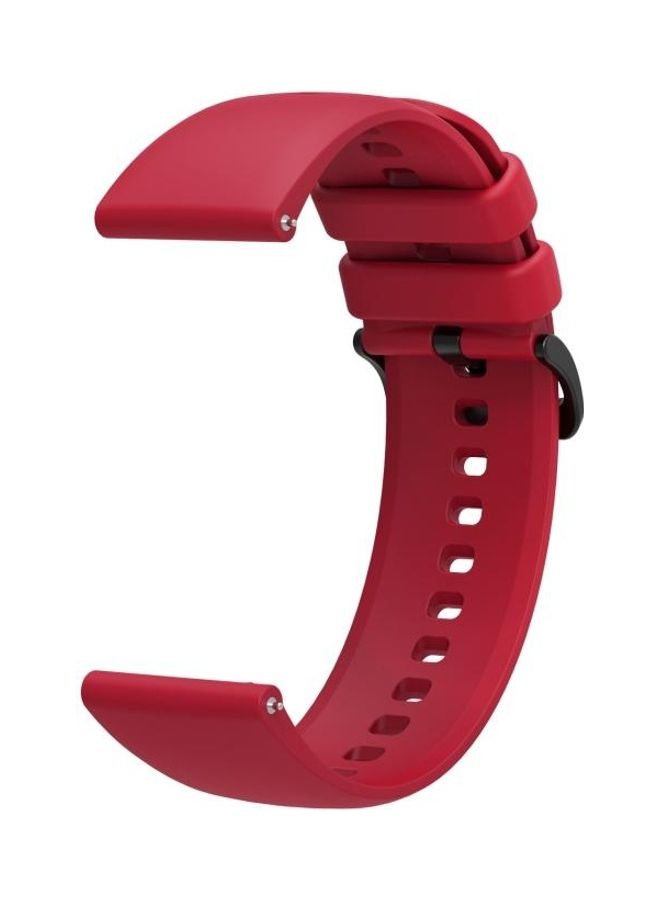 BGM Silicone Replacement Strap Watchband For Huawei Watch 3 / 3 Pro Red - Image 2
