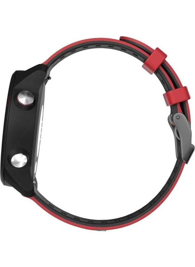 BGM Two Tone Silicone Strap For Garmin Forerunner 245 Red - Image 3