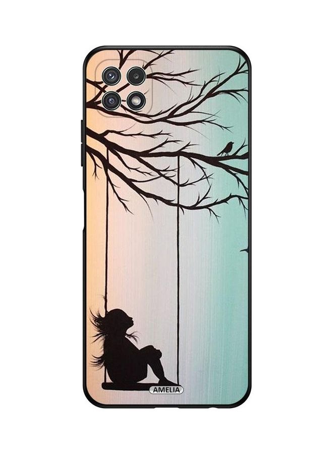 Amelia Protective Case Cover for Samsung Galaxy A22 5G Sad Little Girl Art Paint - Image 1