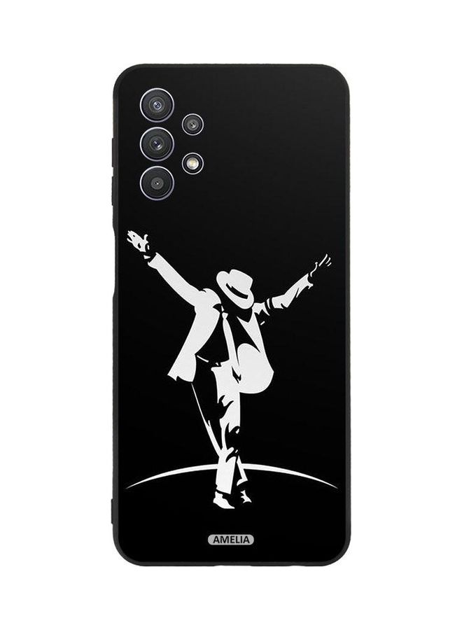 إميليا Protective Case Cover for Samsung Galaxy A32 5G Mj Black & White - Image 1