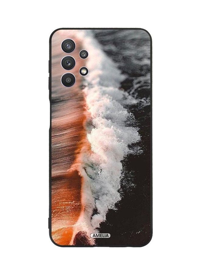 Amelia Protective Case Cover For Samsung Galaxy A32 5G Orange Black Water Orange/Black Water - Image 1