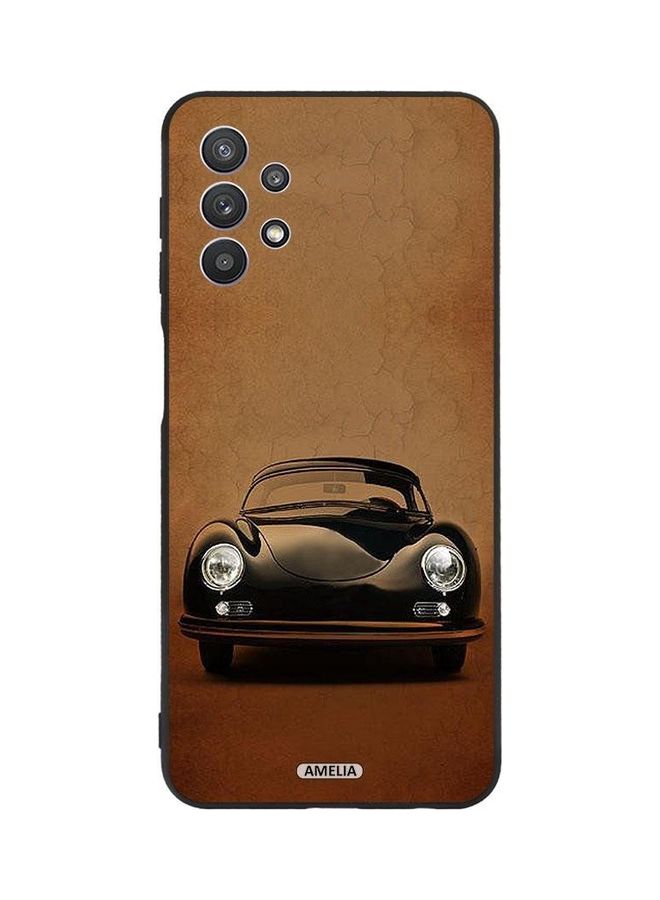 Amelia Vintage Car Protective Case Cover For Samsung Galaxy A32 5G Brown/Black - Image 1