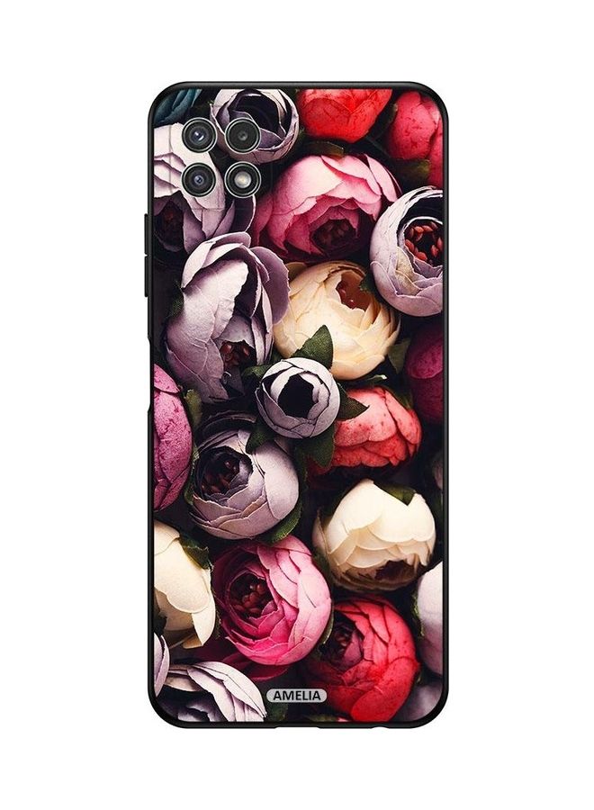 Amelia Cone Roses Print Protective Case Cover For Samsung Galaxy A22 5G Multicolour - Image 1