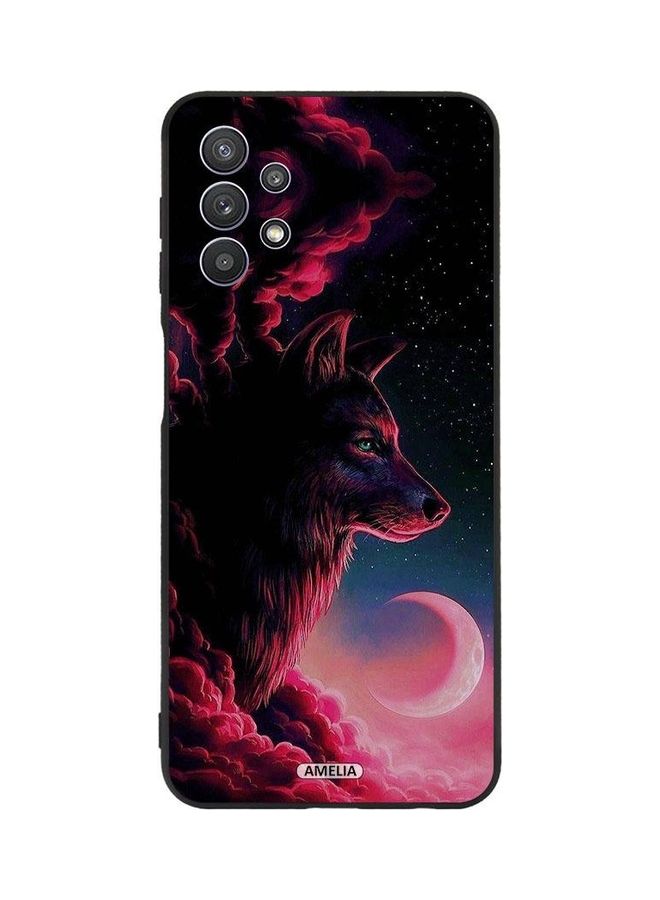 Amelia Protective Case Cover For Samsung Galaxy A32 5G Pink Wolf Art Pink Wolf Art - Image 1