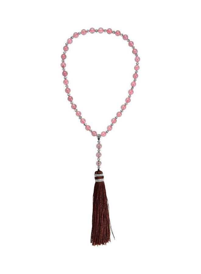 33 Natural Crystal Islamic Prayer Beads Bracelet - Image 1