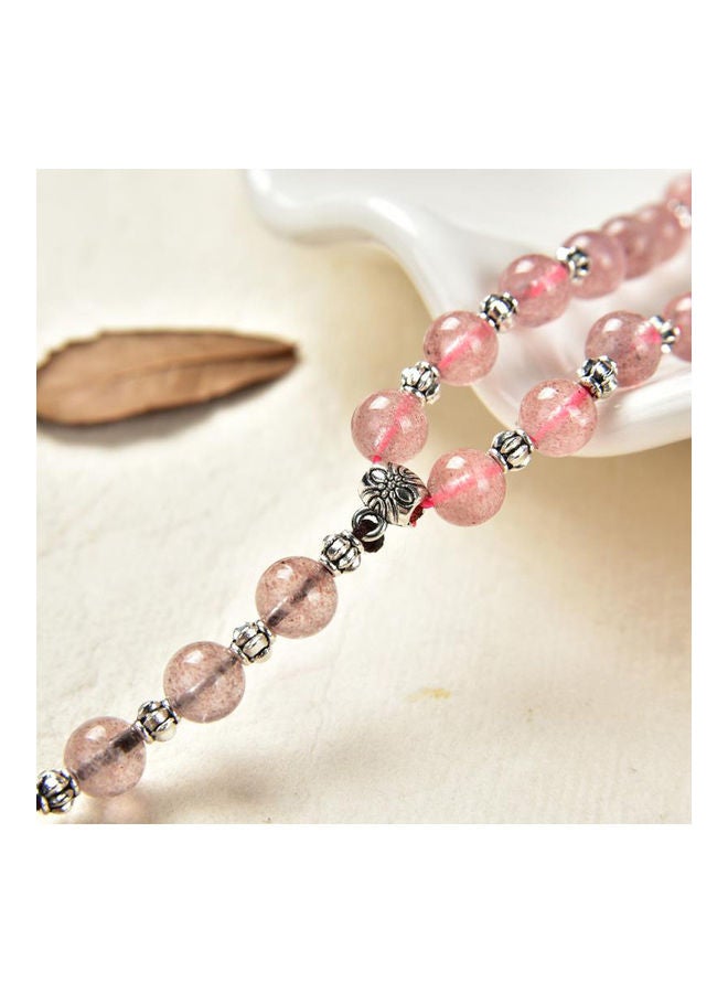 33 Natural Crystal Islamic Prayer Beads Bracelet - Image 4