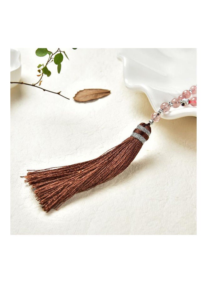 33 Natural Crystal Islamic Prayer Beads Bracelet - Image 5