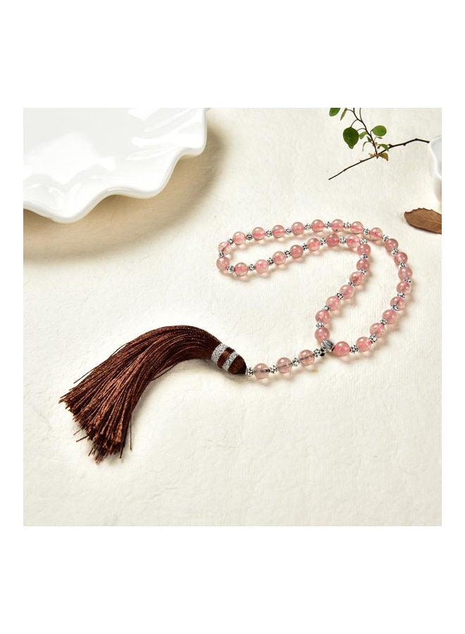 33 Natural Crystal Islamic Prayer Beads Bracelet - Image 3