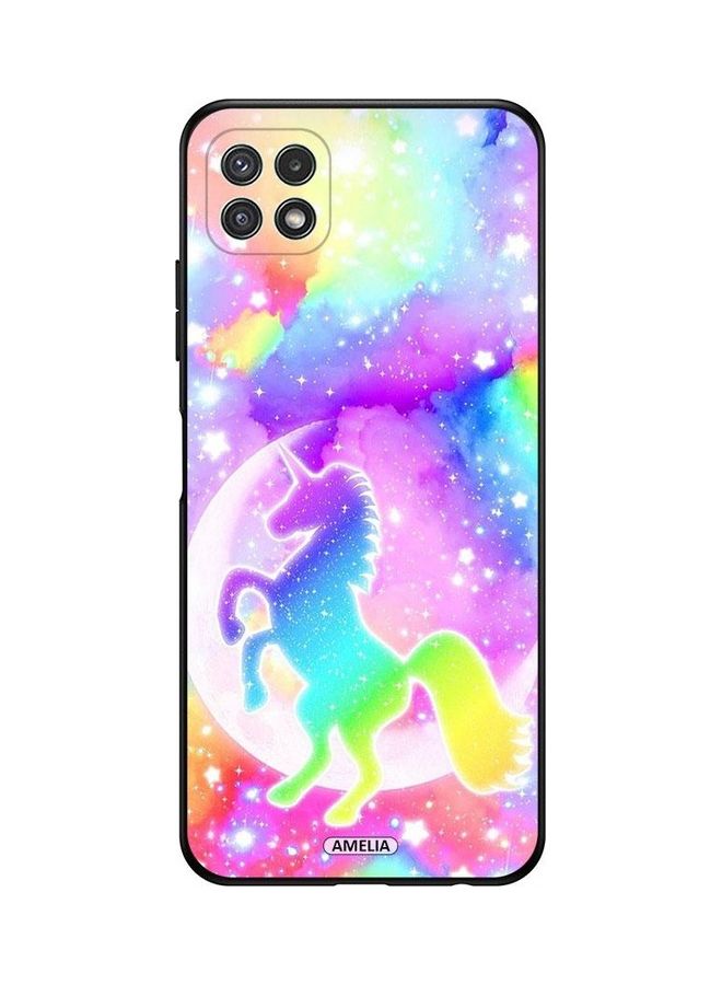Amelia Protective Case Cover for Samsung Galaxy A22 5G Rainbow Unicorn - Image 1