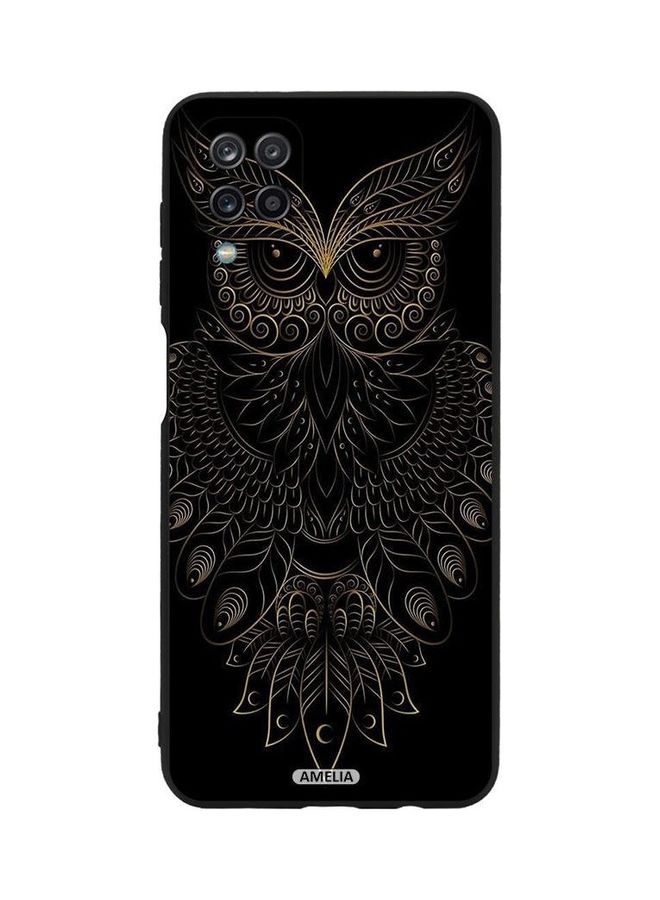Amelia - Protective Case For Samsung Galaxy A12/M12 Modern Flora Owl Art Multicolour - Image 1