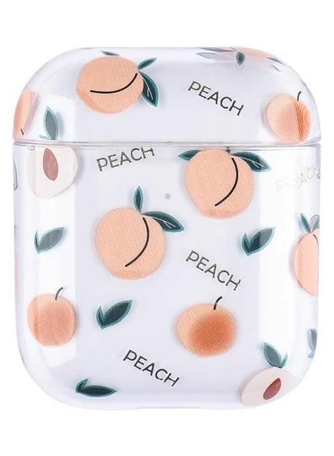 BGM Bronzing Fruit Pattern PC Earphone Hard Protective Case for AirPods 1/2 Multicolour