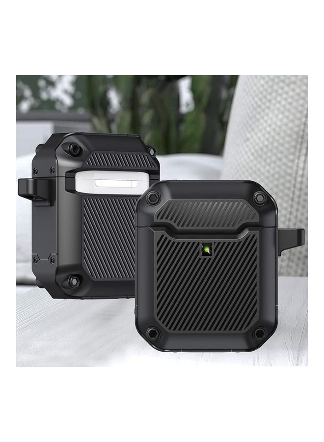 BGM Waterproof Wireless Earphone Protective Case For Apple AirPods 1/2 Black - Image 1