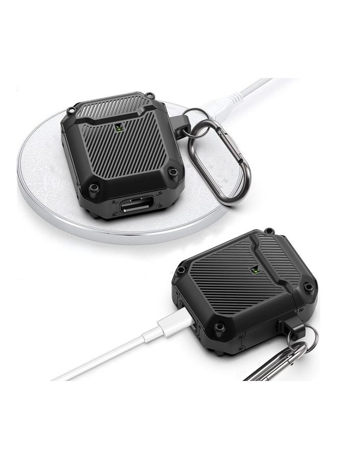 BGM Waterproof Wireless Earphone Protective Case For Apple AirPods 1/2 Black - Image 4