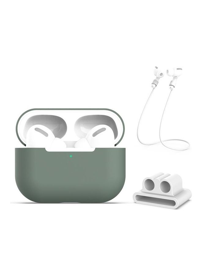 BGM 3-In-1 Protective Silicone Case For Apple AirPods Pro Green - Image 1