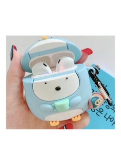 Wireless Bluetooth Headphone Protective Case For Apple AirPods 1/2 Blue/White