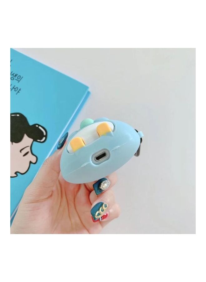 BGM - Wireless Bluetooth Headphone Protective Case For Apple AirPods 1/2 Blue/White - Image 1