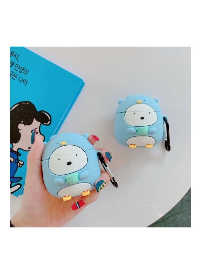 BGM - Wireless Bluetooth Headphone Protective Case For Apple AirPods 1/2 Blue/White - Image 1