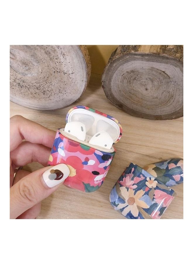 BGM Wireless Earphones Retro Oil Painting Shockproof Protective Case for Apple AirPods 1/2 Multicolour - Image 3