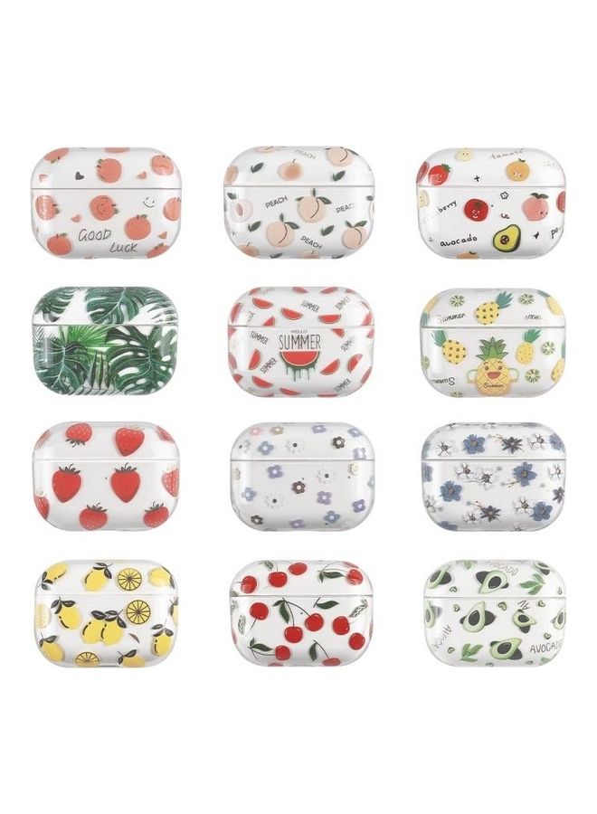 BGM - Bronzing Fruit Pattern PC Earphone Hard Protective Case for AirPods Pro F07 - Image 1