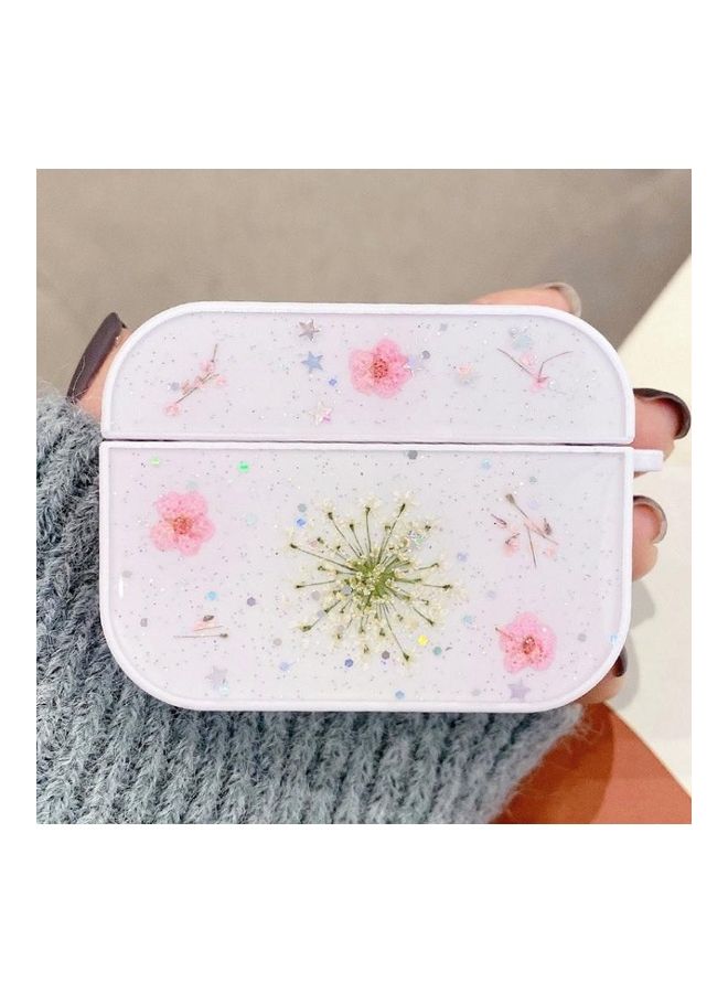 BGM Gypsophila Flowers Pattern Protective Case For Apple AirPods Pro White/Pink/Green - Image 1