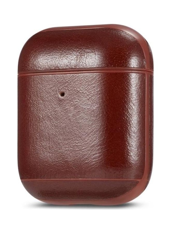 بي جي إم غطاء حماية واقي من الجلد الطبيعي لسماعات أبل آيربودز بني داكن - Image 2
