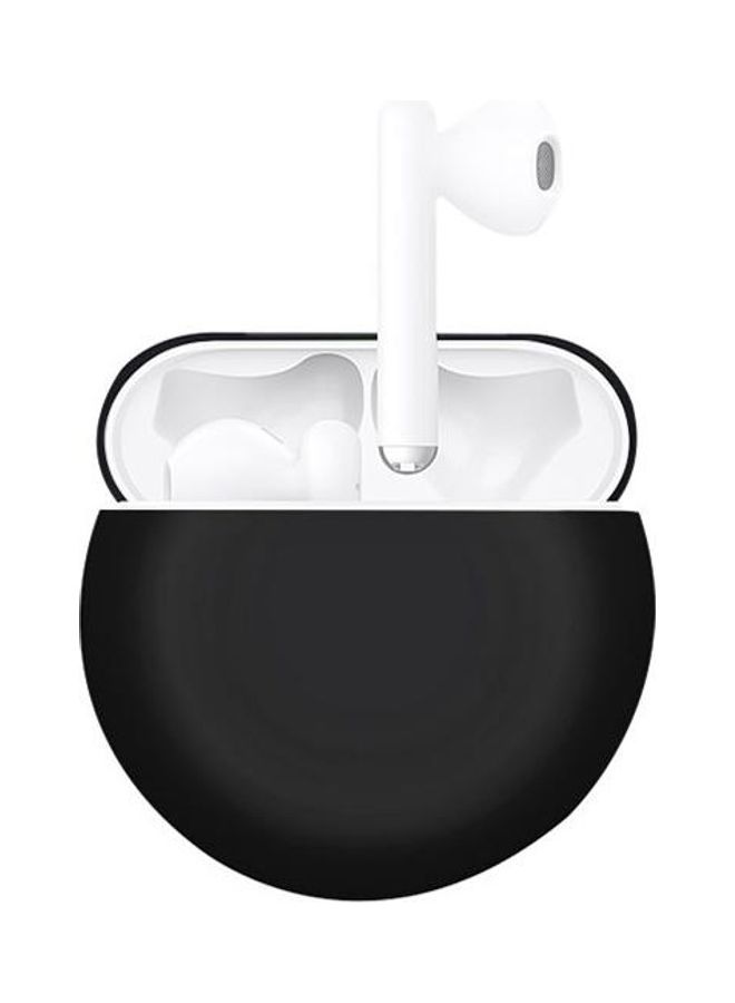 بي جي إم علبة تخزين واقية من السيليكون السائل بتصميم مقسم لسماعة هواوي فري بادز 3 أسود - Image 1