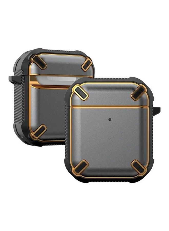 BGM Protective Shockproof Case For Apple AirPods 1/2 Grey/Black/Gold - Image 1