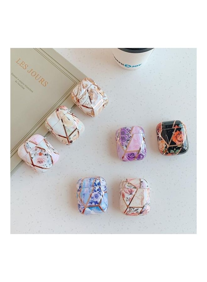 بي جي إم غطاء حماية واقي لسماعة الأذن بنمط غرز لسماعات آيربودز 1/2 بيربل فلاور - Image 2