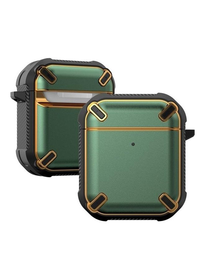 BGM Protective Case Cover With Lanyard Cable For Apple AirPods 1/2 Green - Image 1