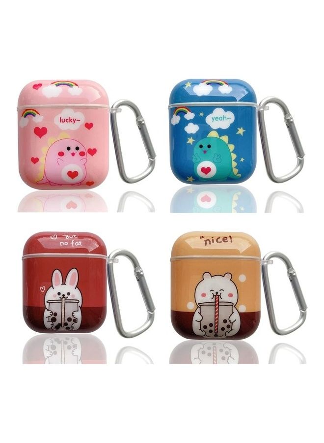 بي جي إم غطاء حماية واقي لسماعة الأذن من البولي يوريثان الحراري مزود بخطاف لسماعات آيربودز 1/2 متعدد الألوان - Image 5