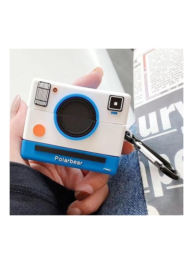 BGM Camera Bluetooth Headphone Protective Case for Apple AirPods Pro Blue/White  - Image 1