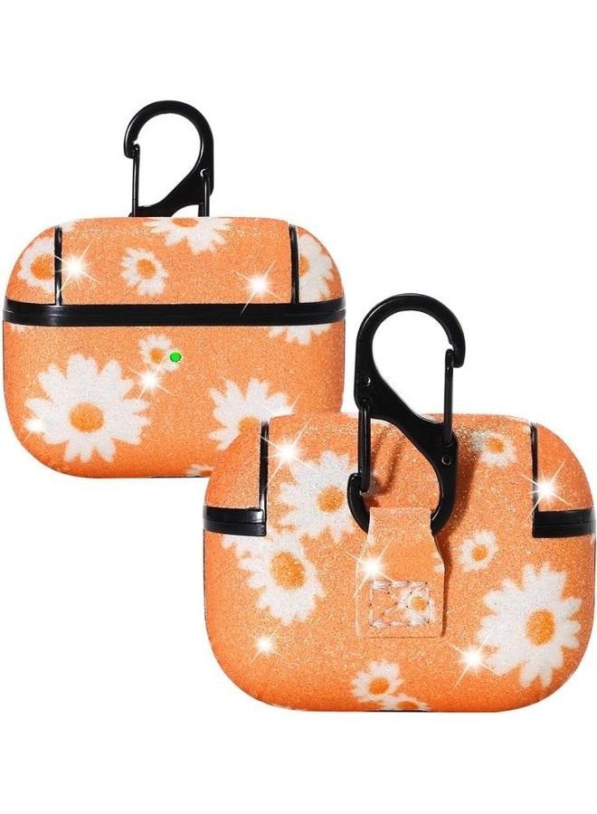 BGM Daisy Pattern Earphone Protective Case Orange - Image 1