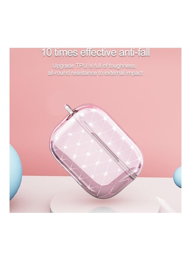 بي جي إم غطاء حماية واقي لسماعة الأذن اللاسلكية من البولي يوريثان الحراري والألماس لسماعات آيربودز برو أزرق - Image 2