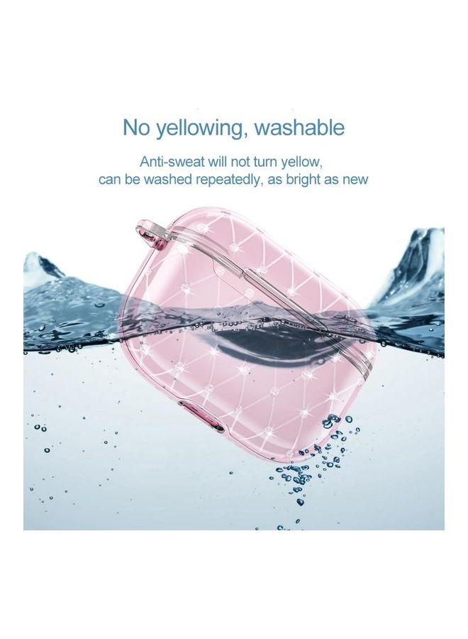 بي جي إم غطاء حماية واقي لسماعة الأذن اللاسلكية من البولي يوريثان الحراري والألماس لسماعات آيربودز برو أزرق - Image 4