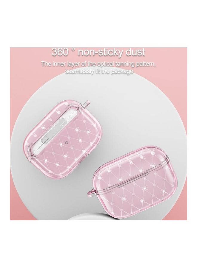 بي جي إم غطاء حماية واقي لسماعة الأذن اللاسلكية من البولي يوريثان الحراري والألماس لسماعات آيربودز برو أزرق - Image 3